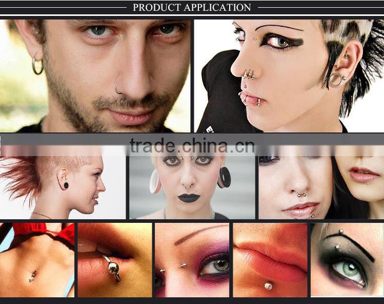 Colorful rectangle shape ear tunnel plugs piercings square silicone flesh tunnel