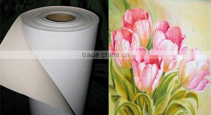 2016 new premium quick ink absorption Polyester Canvas
