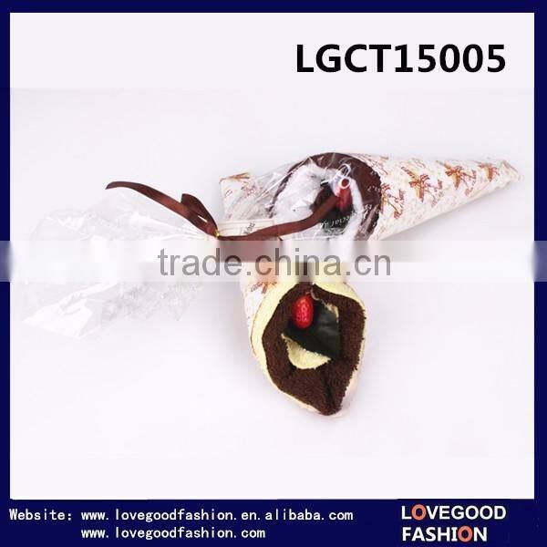 2016 New Design Wholesale Absorbent Handmad Towel Cake