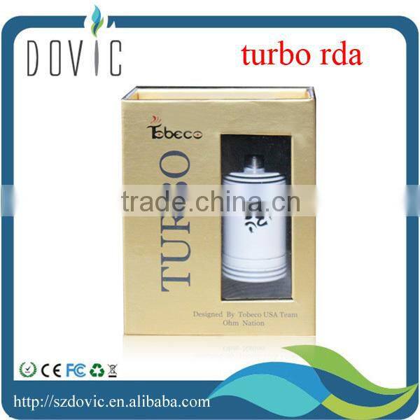 IN STOCK !!! silver / black turbo rda authentic turbo rda white with tobeco price