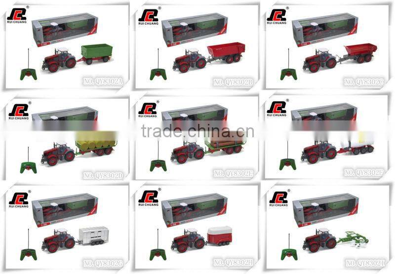 High quality 1:28 6 Channel tractor rc toy