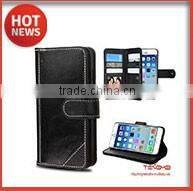 4.7 inch genuine leather oil wax pattern for iphone case with one card slot case phone