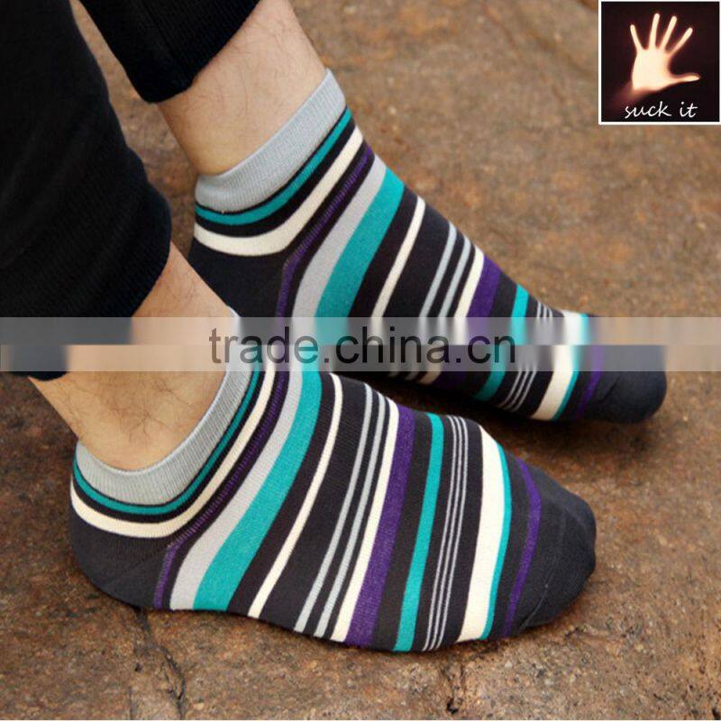 Men Cotton Casual stripe Ankle Socks