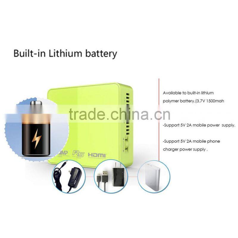 2016 Newest DLP UC50 854*480 800lumens 1080p support mini portable projector dlp projector HD UC50