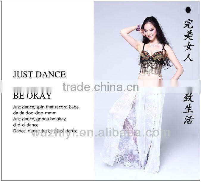 High Fashion Czech Diamonds Belly Dance Skirt Pants Silk Belly Dance Skirts Dresses QC2131