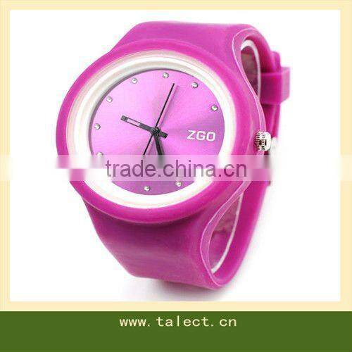 Healthy life colorful waterproof silicone jelly watch promotional gifts