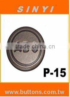 Press Snap Fastener Cap Embossed P-15