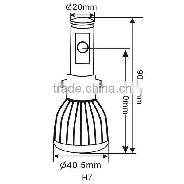 High Quality H7 Headlight 24W Nissan Tiida Headlight for Sale