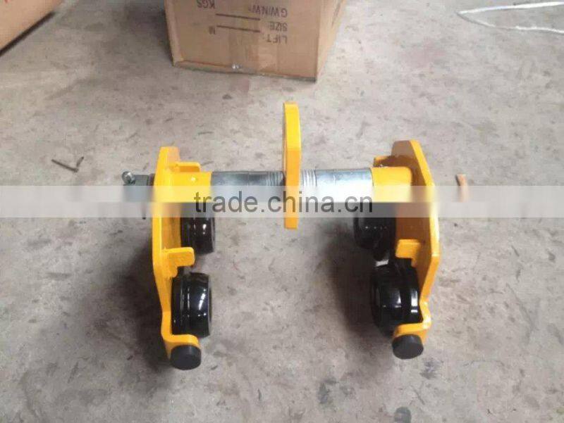 Beam geared trolley with brake/ Plain trolley