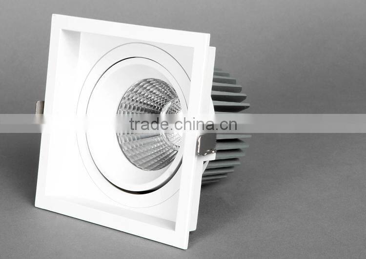20W Square COB LED Downlight with square outer ring zhongshan guzhen supplier