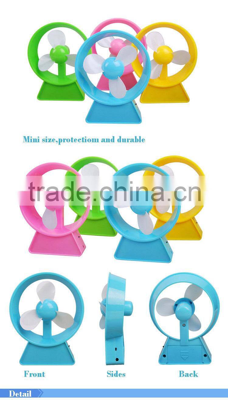 Cheap item low power consumption micro usb rechargeable table fan price