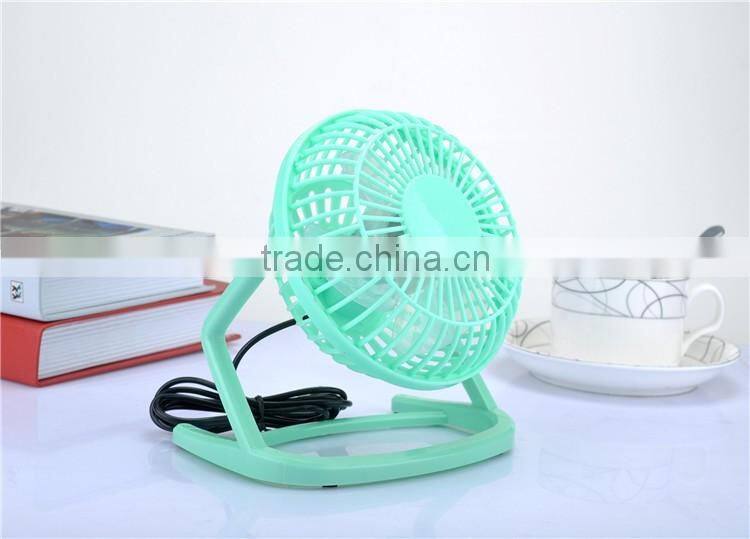 Colorful Plastic Mini USB tabletop fan cooler with CE & RoHs Cetification
