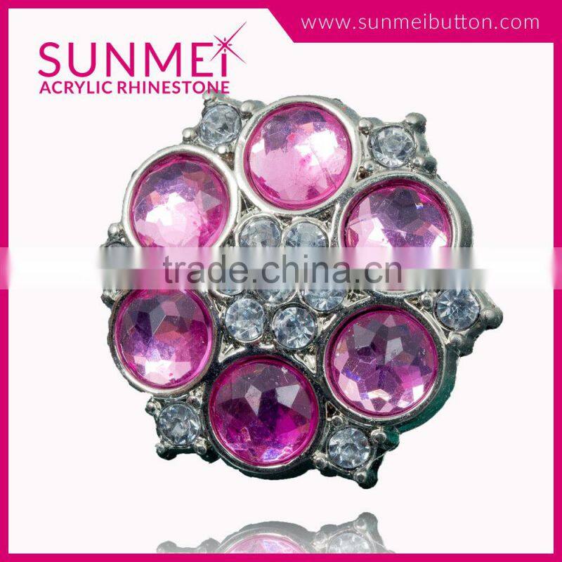 For Sale Shank Style Large Rhinestone Buttons for Hand Craft