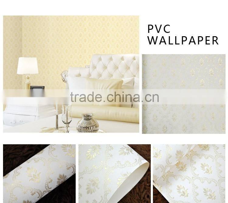 2016 new pvc wallpaper with beautiful designs