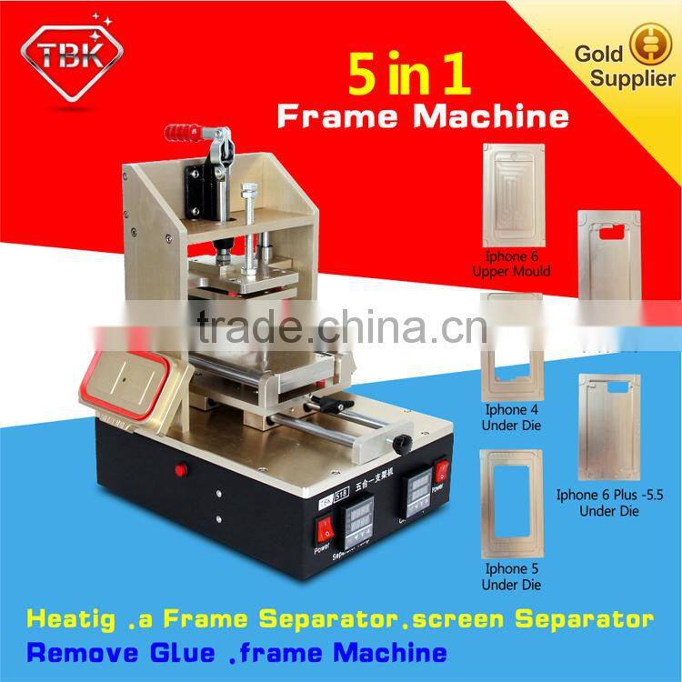 5 1n 1 Machine = iphone Middle Bezel Splite + iPhone Frame Laminator + Vacuum LCD Screen Separator + Glue Remover + Preheater