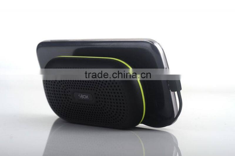 Mini Suckers Handsfree Bluetooth 3.0 Speaker 3000MAH Power Bank For Phone 2Color