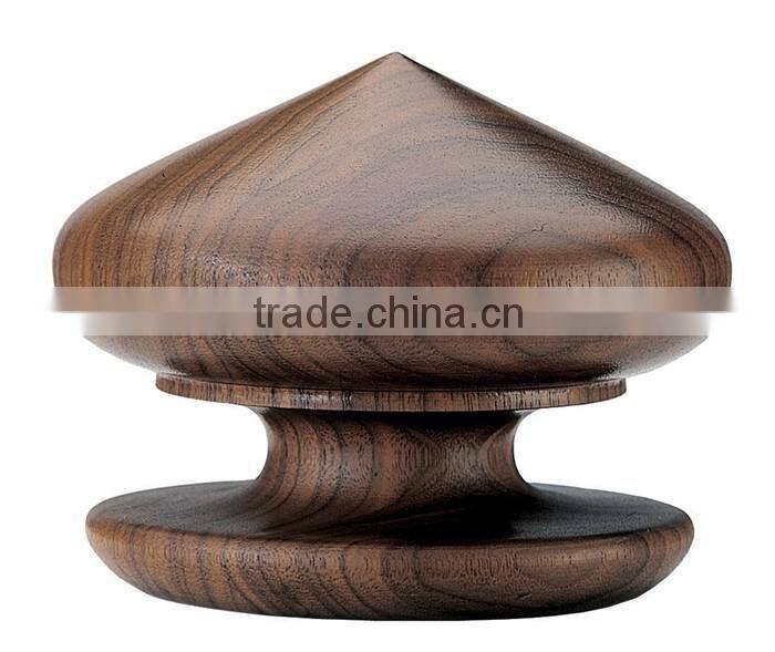 Custom polished walnut mushroom curtain wooden final