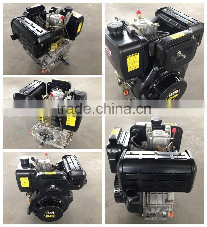 10Hp Small diesel engine 186F Air cooled