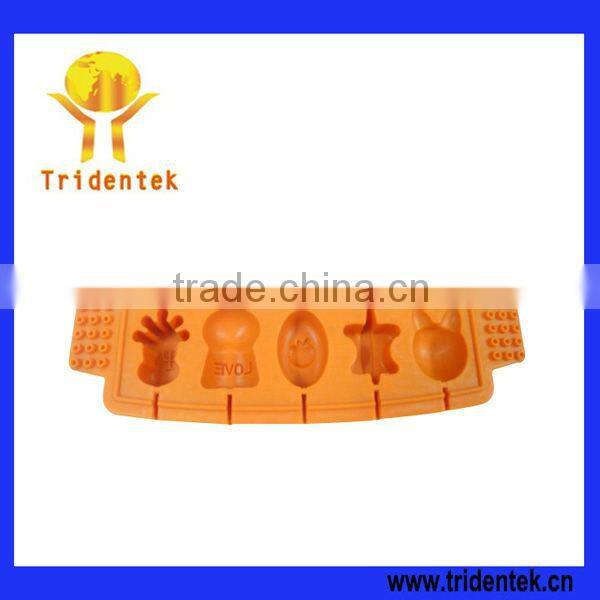 Promotion silicone ice cube tray with letters