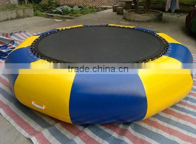 Commercial Inflatable water trampoline floating on water inflatable games