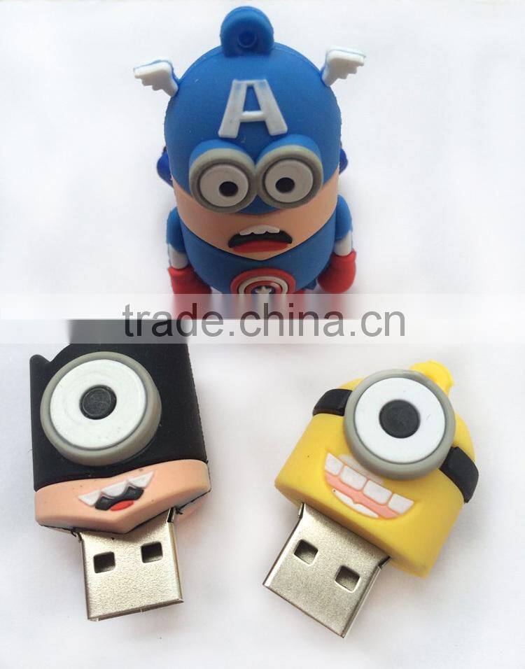 Gift cartoon superman usb flash drive ,memory stick thumb drive pen memory pendrive