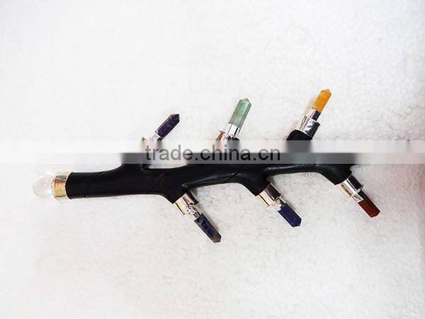 Rose Wood Tree Type With 7 Chakra Pencil Healing Stick