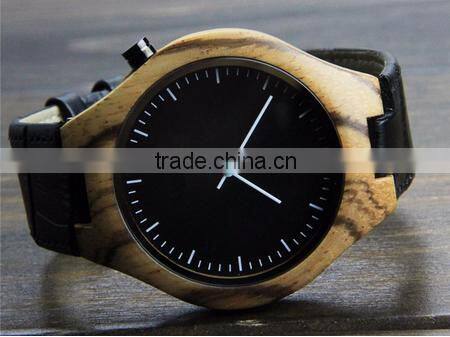 2016 new style eco-friendly quartz watch leather watch strap