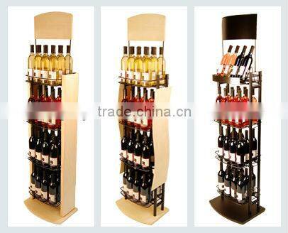 2013 finely home made wine rack beer display rack HXS-684