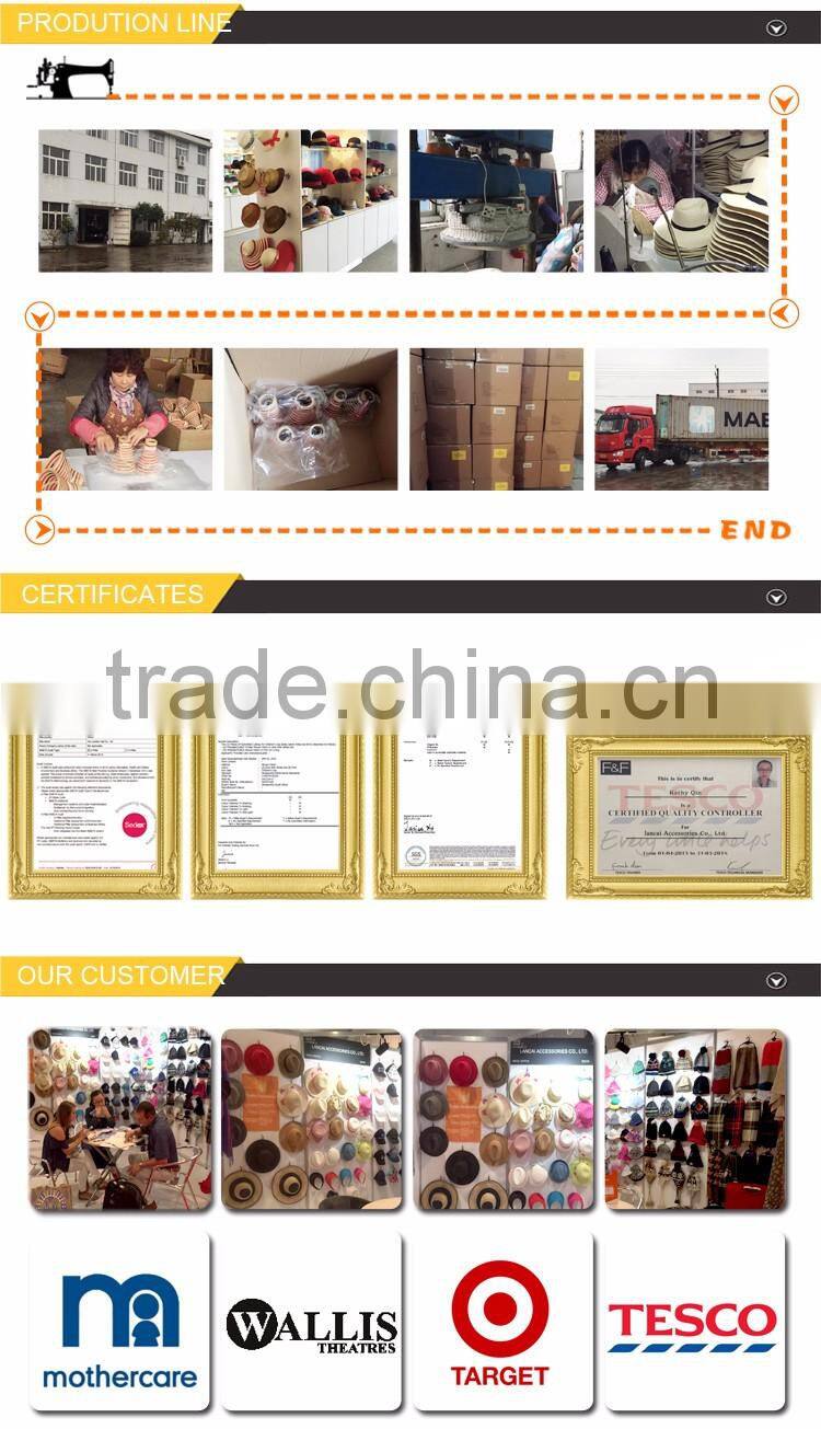 Lancai-Development ability wide selection fashion straw fedora hat with bowing