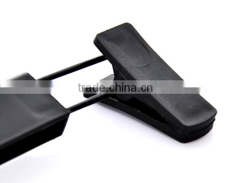 Adjustable Matting Black Plastic Pants Hanger with Clips, for Skit/Bottom