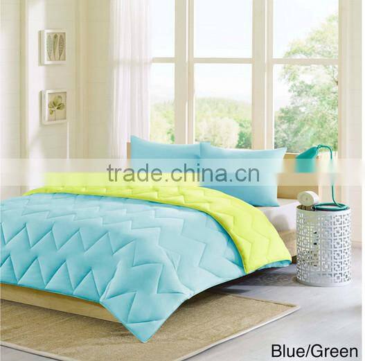 Intelligent Design Reversible Down Duvet Alternative 3-pieces Comforter Set,Microfiber Fillling Quilt