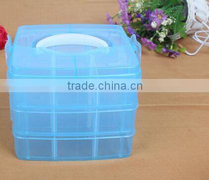 27.6X16.5X5.6cm In Stock Rectangle Useful 15 Grid Plastic Adjustable Jewelry Organizer Box Storage Container Case
