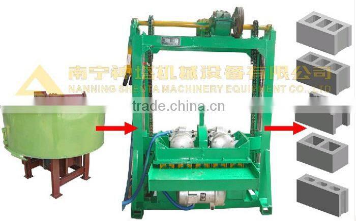 China Construction Machinery.QTJ4-60 concrete brickmaking machine