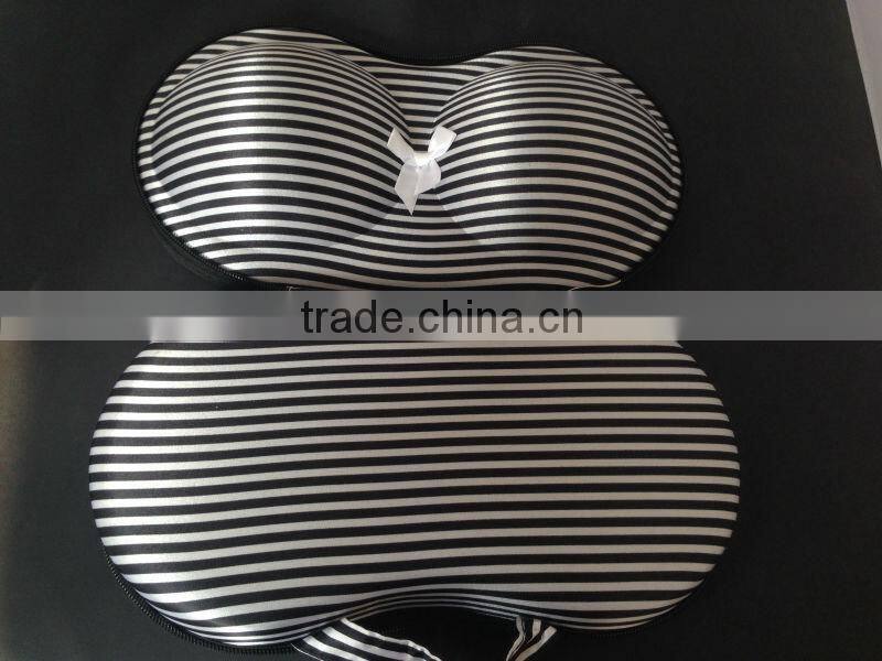 Fashion paillette & peach Travel EVA traveling bra bags