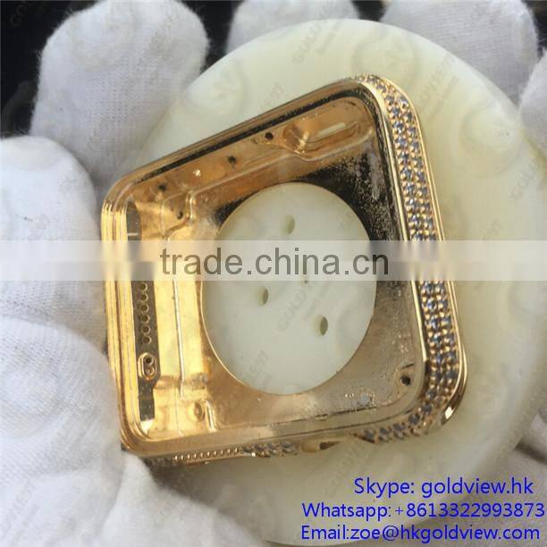 for apple watch 24k gold housing,new for apple watch gold,For apple watch housing gold color