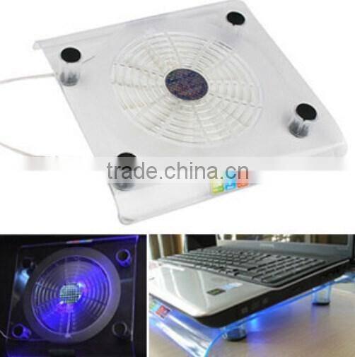 High quality colorful notebook laptop cooling stand with led light