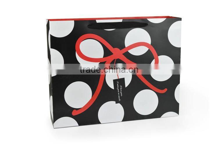 printing classical string dot with tag paper bag