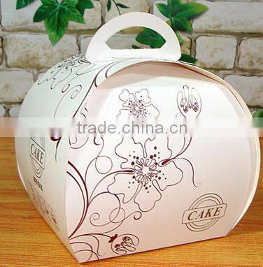 black samll paper cake box colourful Mousse box with kity Chrismas cake paper box