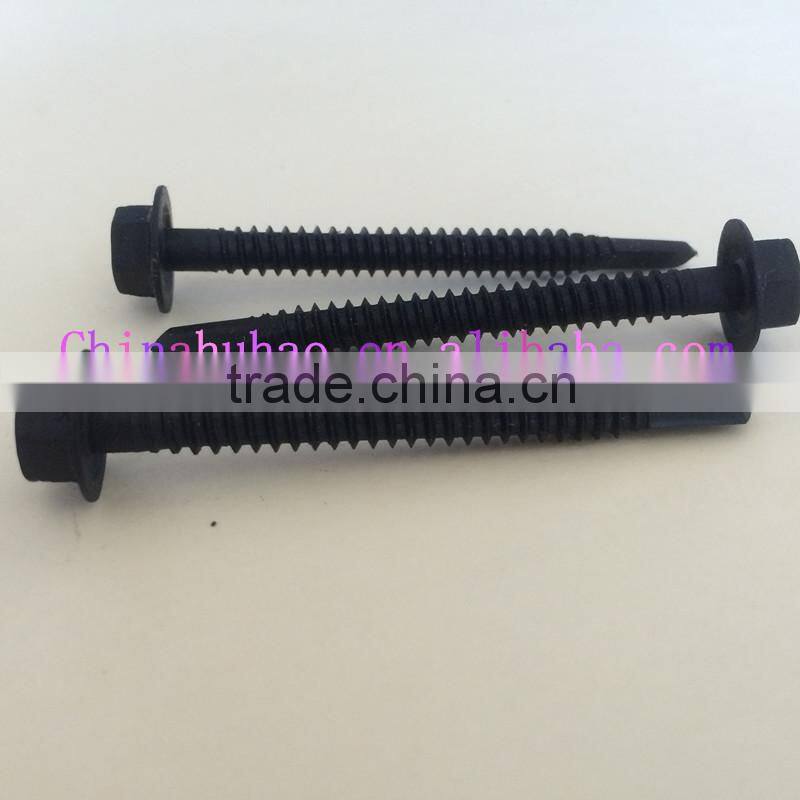 AS 3566 Indented Hex Flange Washer Head Double Thread Grip on Shank BSD Thread EPDM Washer Self Drilling Screw
