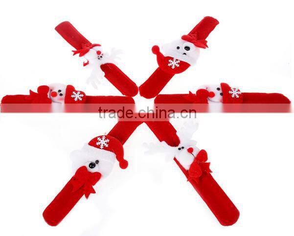wholesale christmas ornament led slap bracelet
