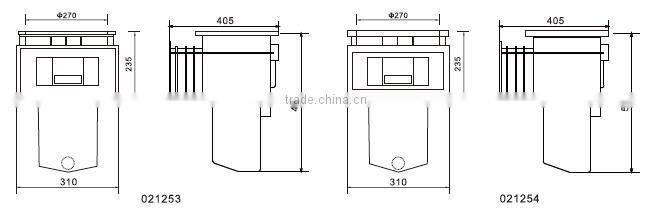 JAZZI Durable ABS Material Big UV Protection Skimmers With Weir Non-corrosive SP1253-SP1254