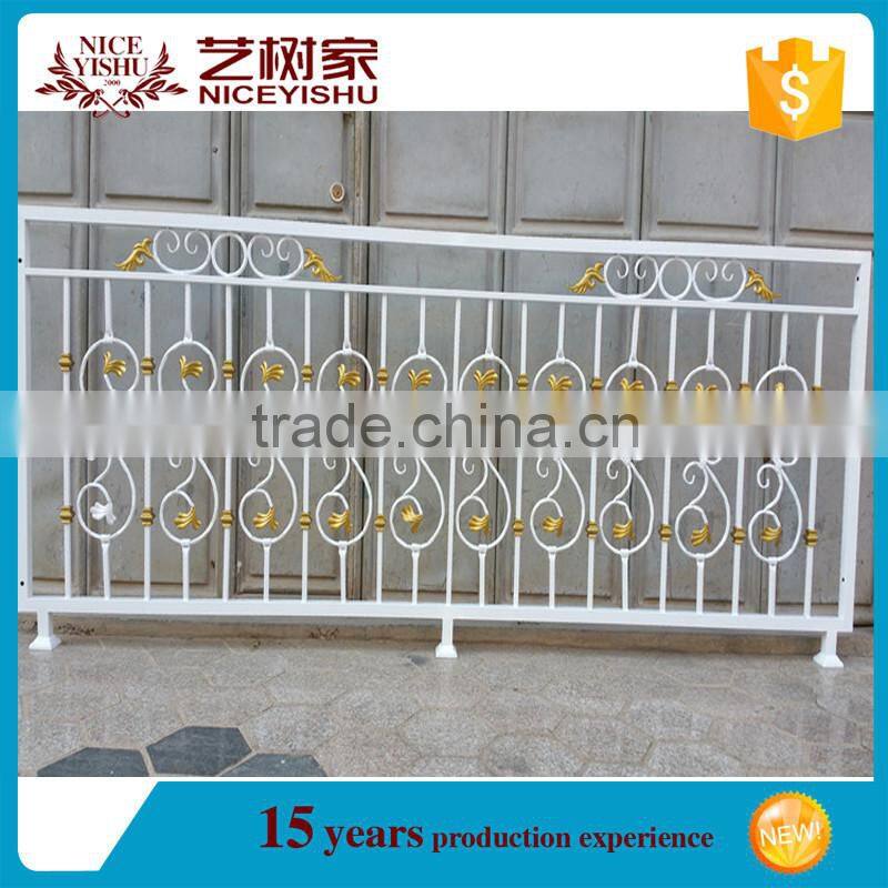 Alibaba China Wholesale modern Wrought Iron railing Design balcony railing for outdoor Garden, Homes, Villas, School
