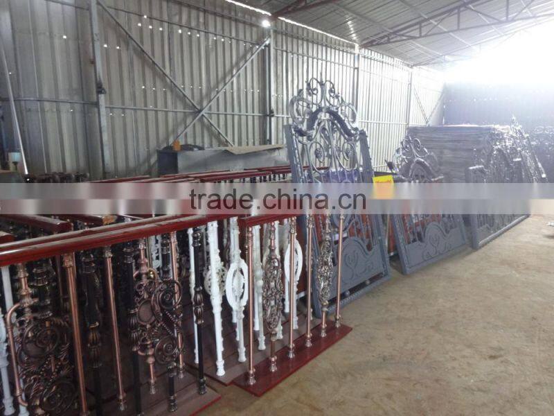 Wholesales low price wrought iron stair railing, garden stair railing, baluster design