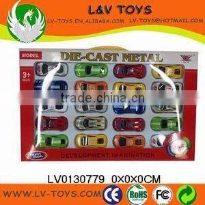 Wholesale die cast pull back car trailers with light and sound 12 in 1