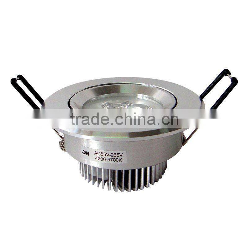 led Downlight led spotlight movable angle 3w AC85-265V LED ceiling light