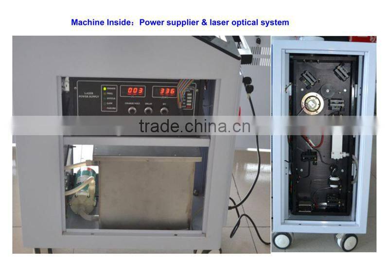 1064nm and 532nm Strong Power Tattoo Pigment Removal Skin Rejuvenation Vertical Q-Switch Laser