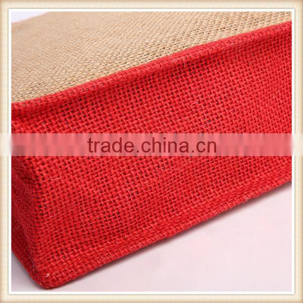 Simple design without printing dye jute tote bags
