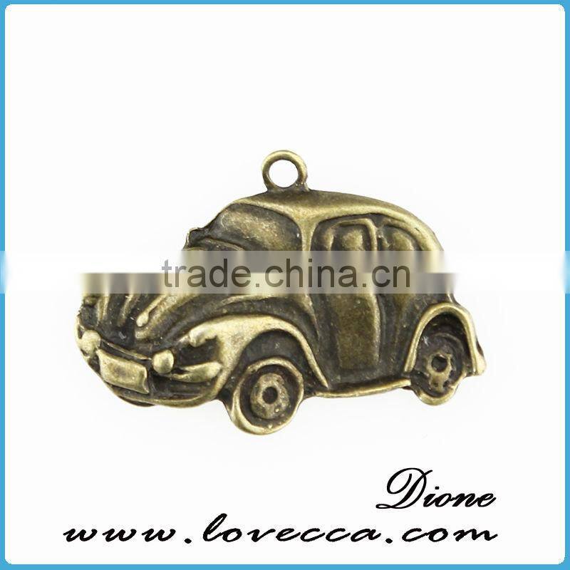 Hot sale 8*8mm bronze pendant charms, alloy charms