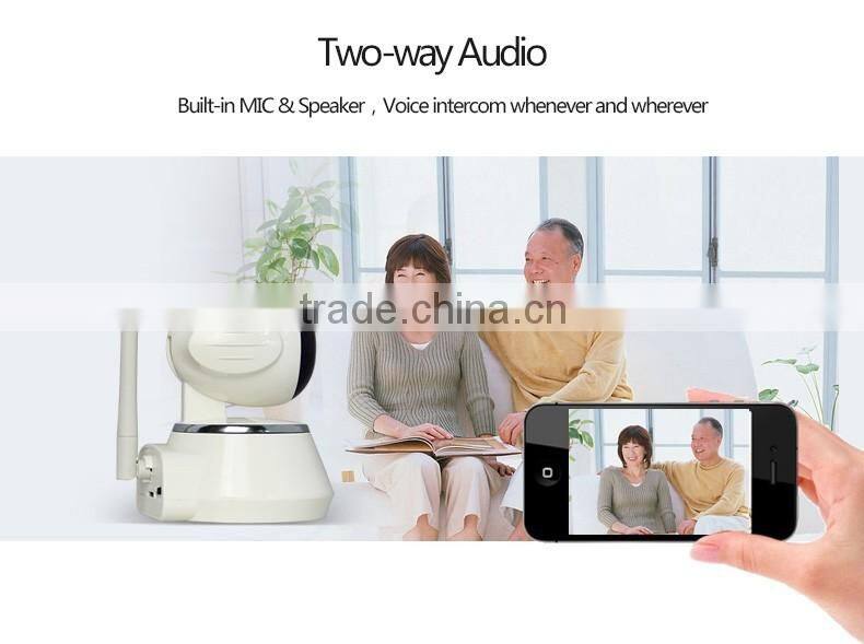 1.0 Megapixel CMOS sensor 1/4 inch Two way audio wireless outdoor dome ptz ip camera