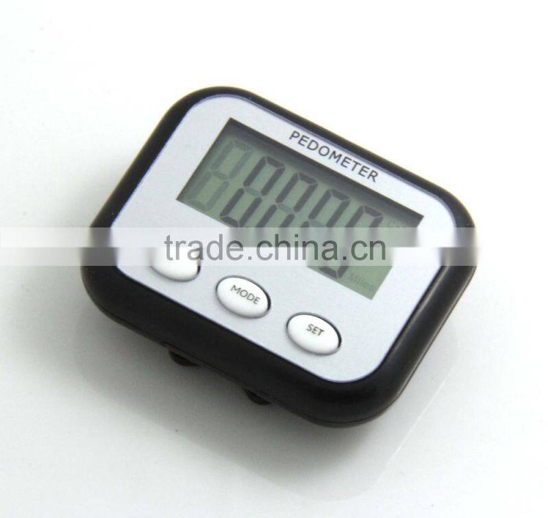 big LCD display screen multifunction pedometer